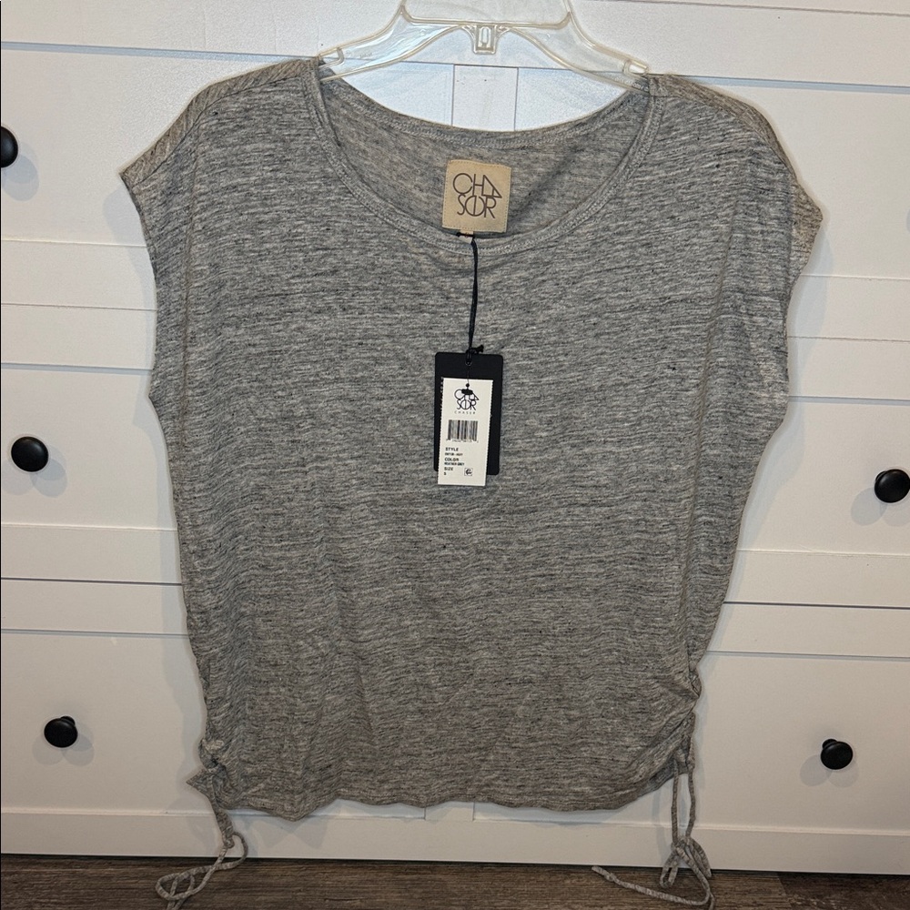 Chaser Lace Up Side Cap Sleeve Top